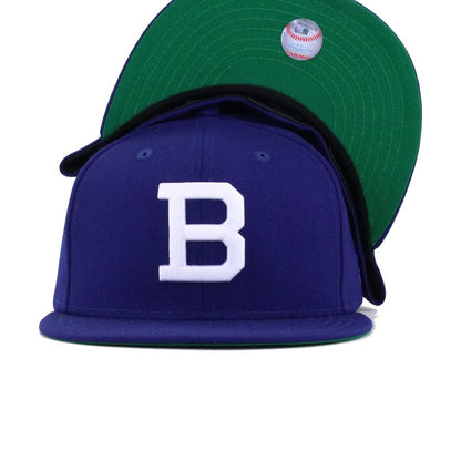 Brooklyn Dodgers Dark Royal Blue 1902 Green Bottom New Era 59Fifty Fitted