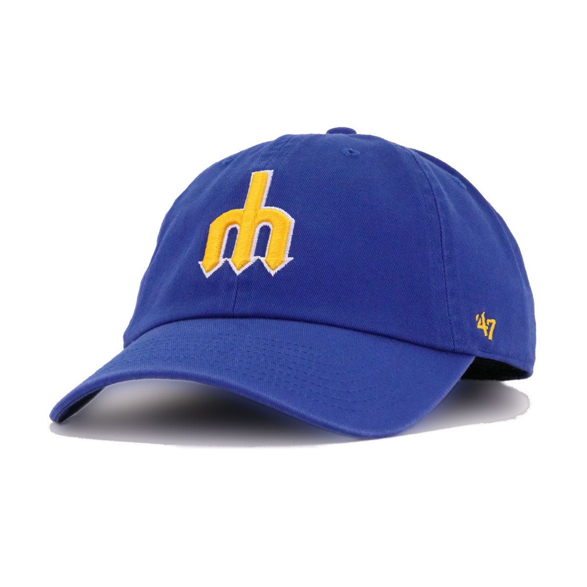 Seattle Mariners Light Royal Blue Cooperstown 47 Brand Clean Up Dad Hat