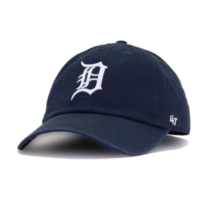 Detroit Tigers Navy 47 Brand Clean Up Dad Hat