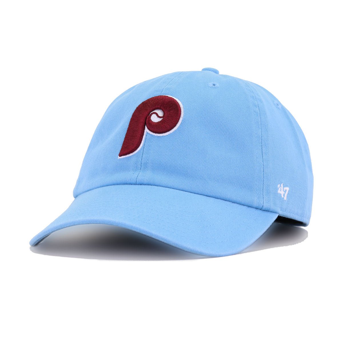 Philadelphia Phillies Sky Blue Cooperstown 47 Brand Clean Up Dad Hat