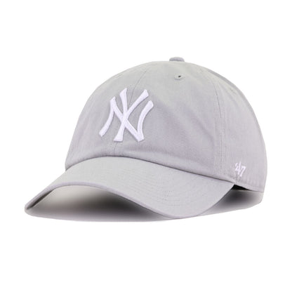 New York Yankees Grey 47 Brand Clean Up Dad Hat