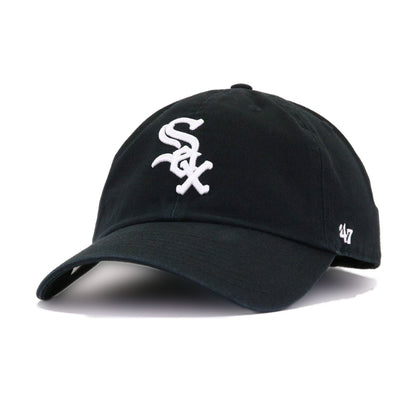 Chicago White Sox Black 47 Brand Clean Up Dad Hat