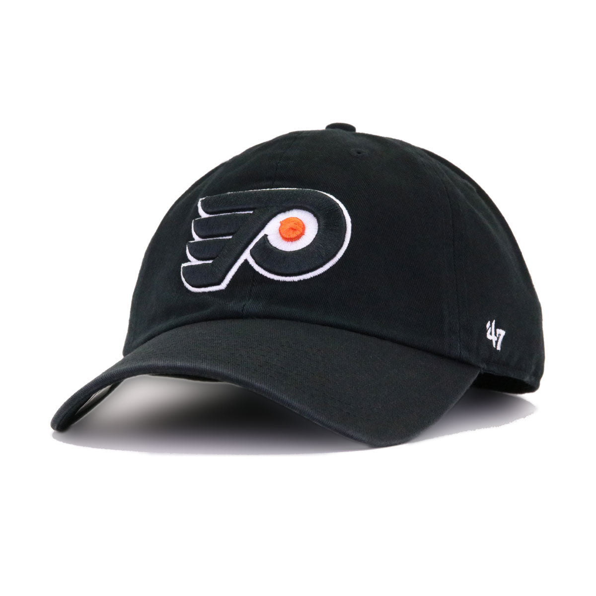 Philadelphia Flyers Black 47 Brand Clean Up Dad Hat