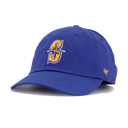 Seattle Mariners Dark Royal Blue 47 Brand Clean Up Dad Hat