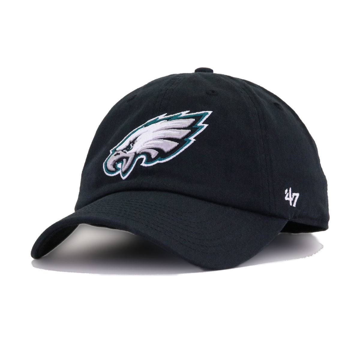 Philadelphia Eagles Black 47 Brand Clean Up Dad Hat