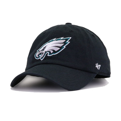 Philadelphia Eagles Black 47 Brand Clean Up Dad Hat