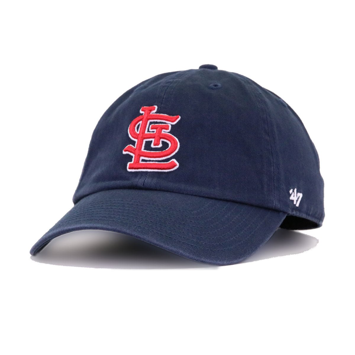 St Louis Cardinals Navy 47 Brand Clean Up Dad Hat