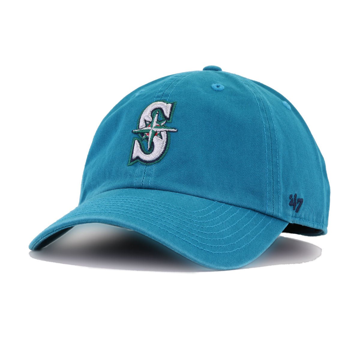 Seattle Mariners Teal 47 Brand Clean Up Dad Hat