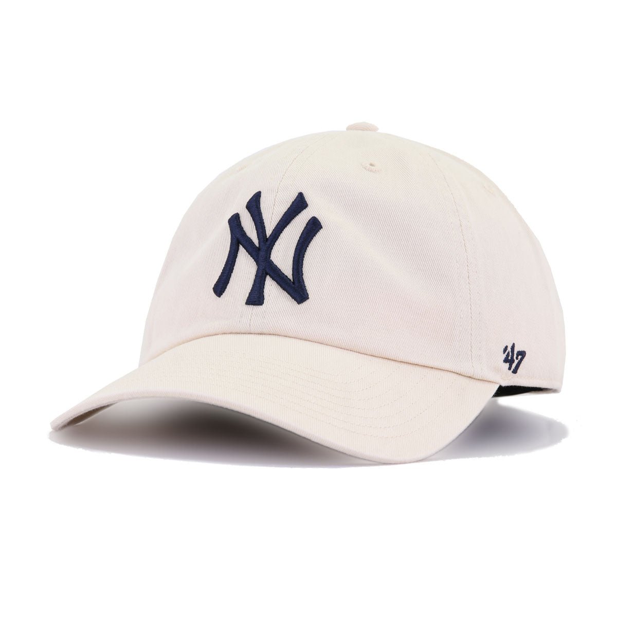 New York Yankees Natural 47 Brand Clean Up Dad Hat
