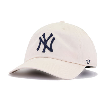 New York Yankees Natural 47 Brand Clean Up Dad Hat