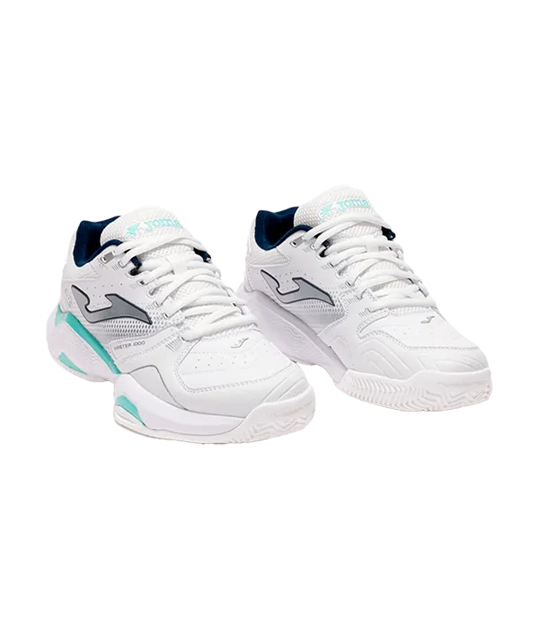 Padel Shoes Joma Master 1000 Lady 2542 White Turquoise 2025