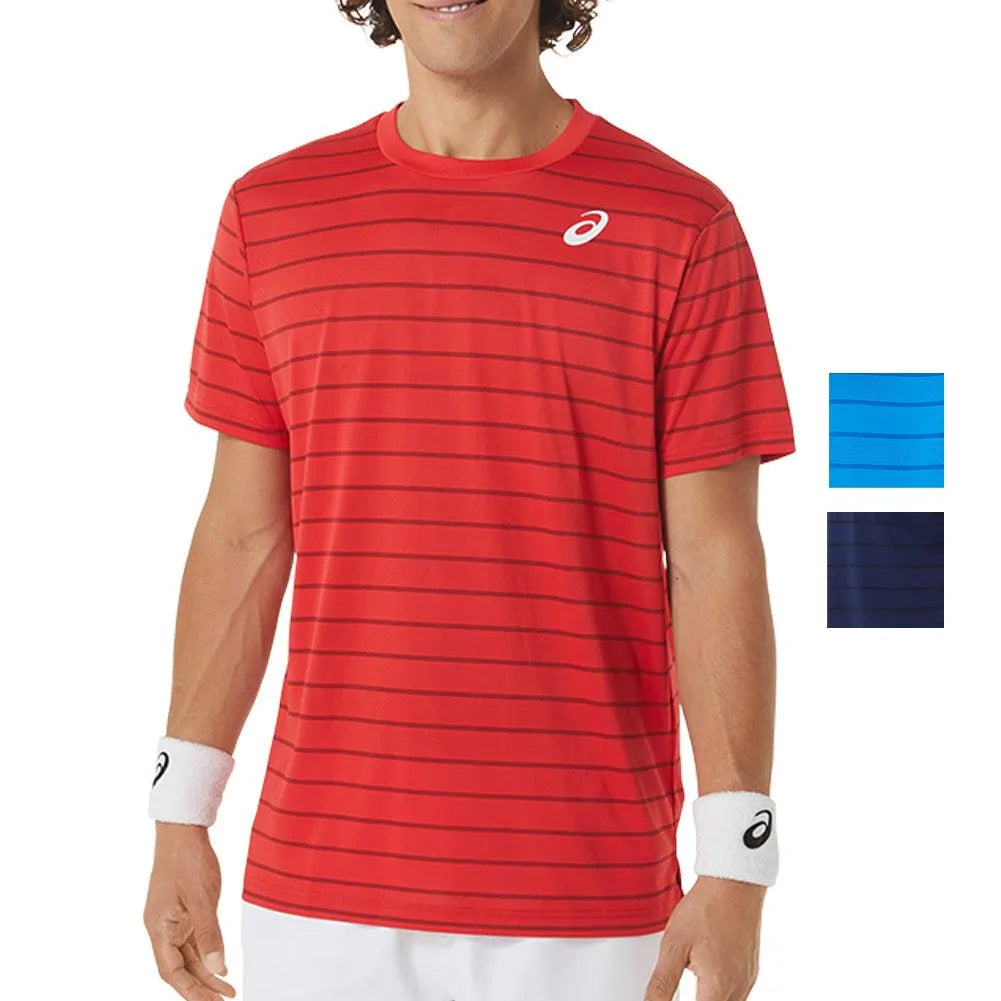 Men's Court Stripe Short Sleeve Tennis Top