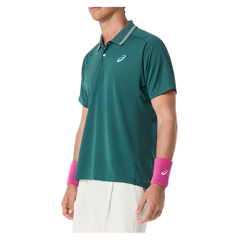 Men's Game Short Sleeve Tennis Polo Dark Neptune