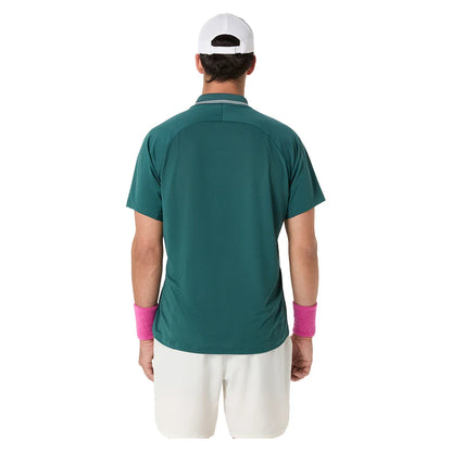 Men's Game Short Sleeve Tennis Polo Dark Neptune