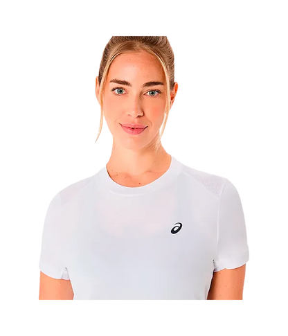 Camiseta Asics Court SS Brilliant White Mujer 2025