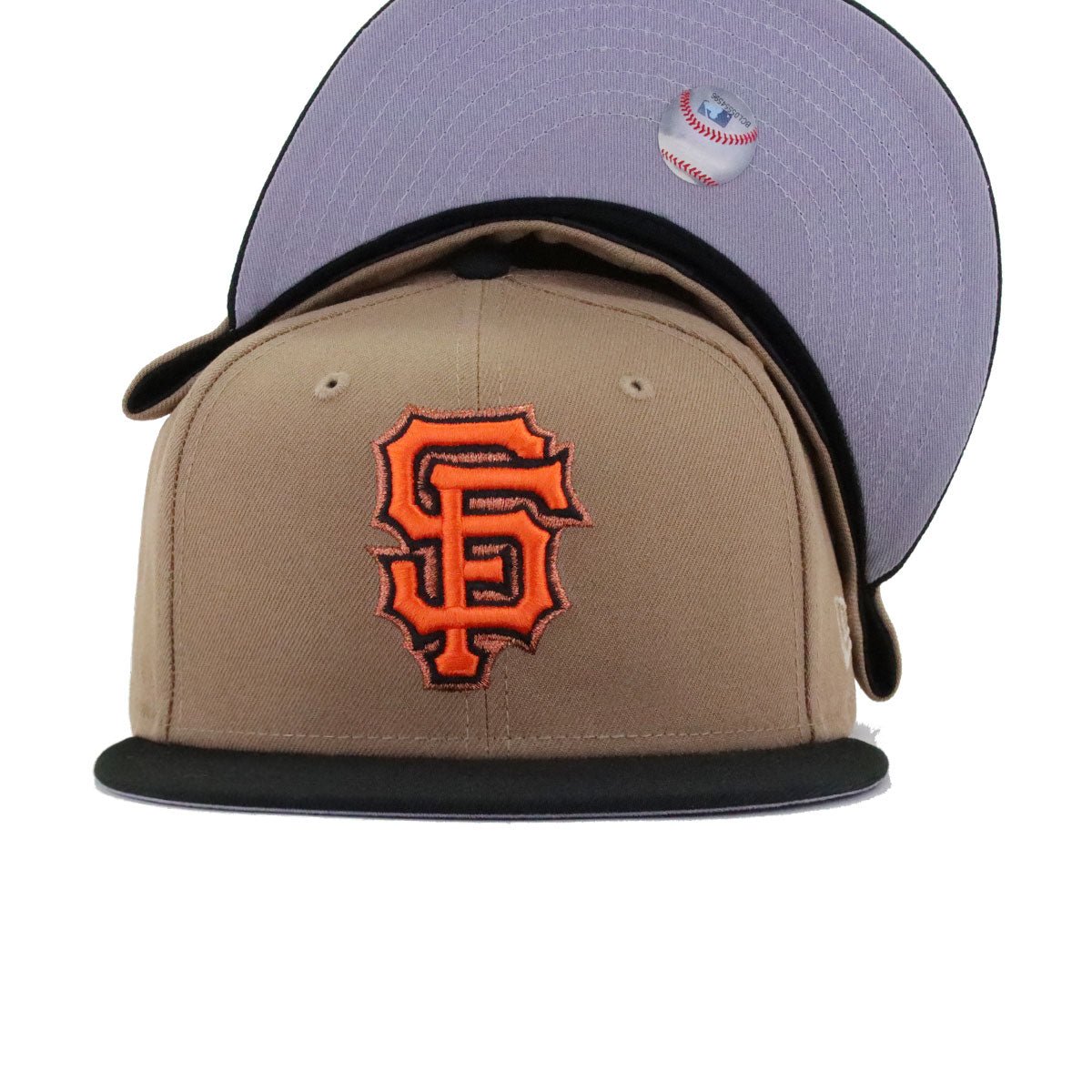 San Francisco Giants Khaki Black New Era 59Fifty Fitted