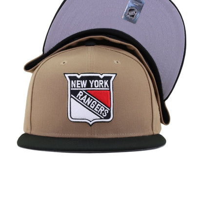 New York Rangers Khaki Black New Era 59Fifty Fitted