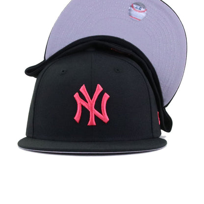 New York Yankees Black Lava Red Logo New Era 59Fifty Fitted