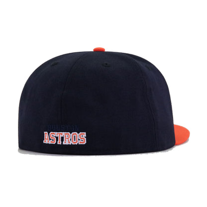 Houston Astros Navy Orange LIGATURE New Era 59Fifty Fitted