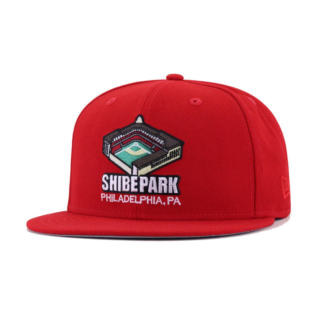Philadelphia Phillies Scarlet Shibe Park New Era 59Fifty Fitted
