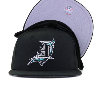 Florida Marlins Black Upside Down New Era 59Fifty Fitted