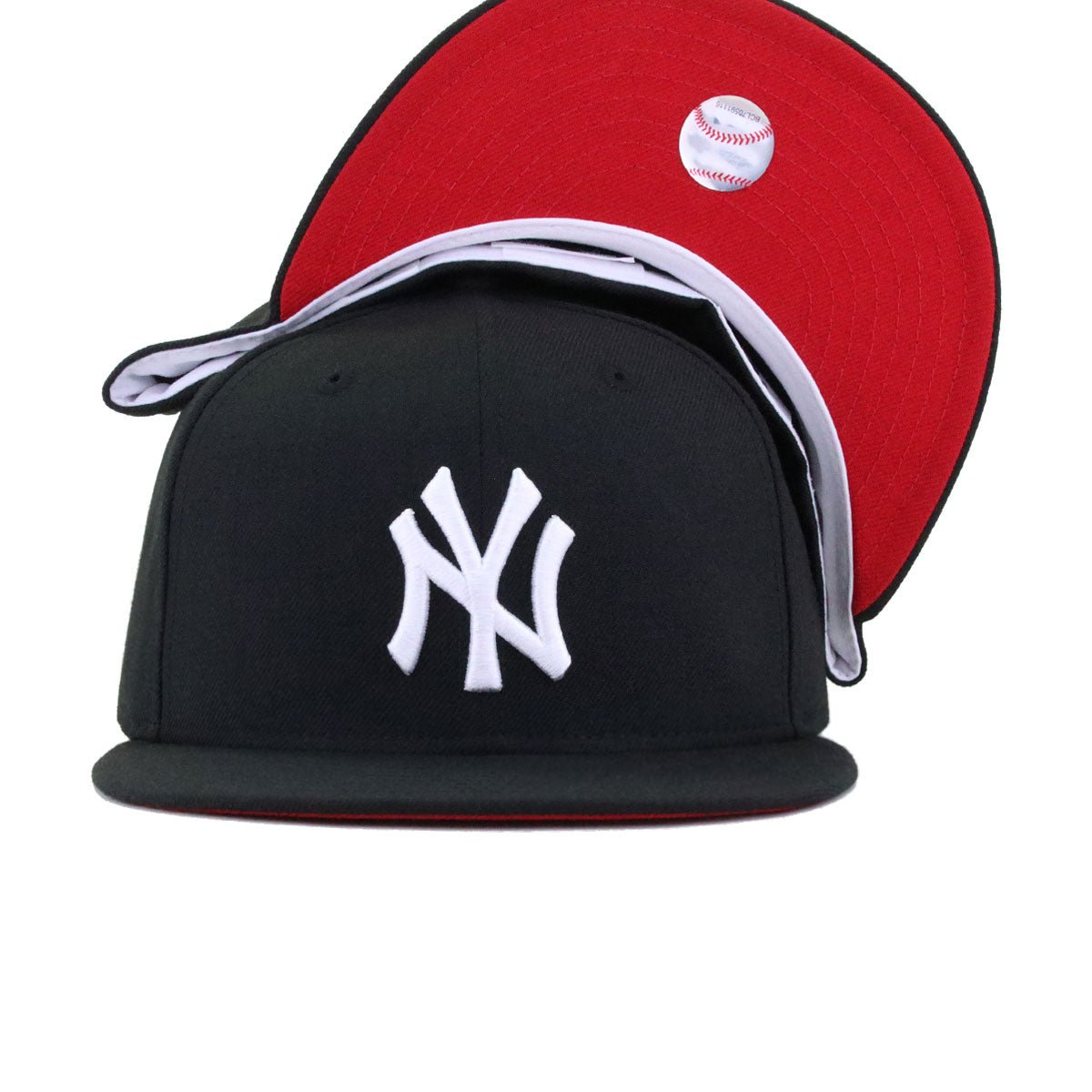 New York Yankees Black Red Bottom New Era 59Fifty Fitted