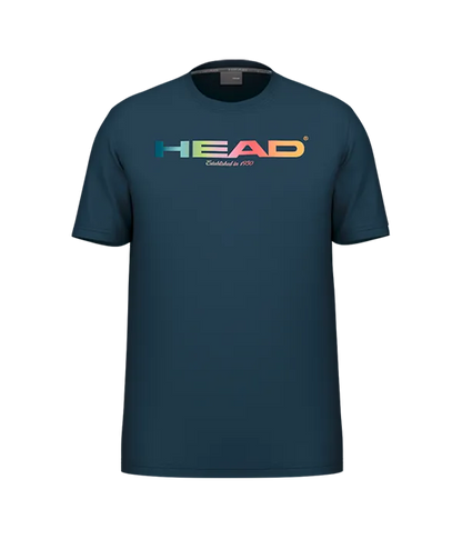 Camiseta Head Rainbow Azul Marino 2025