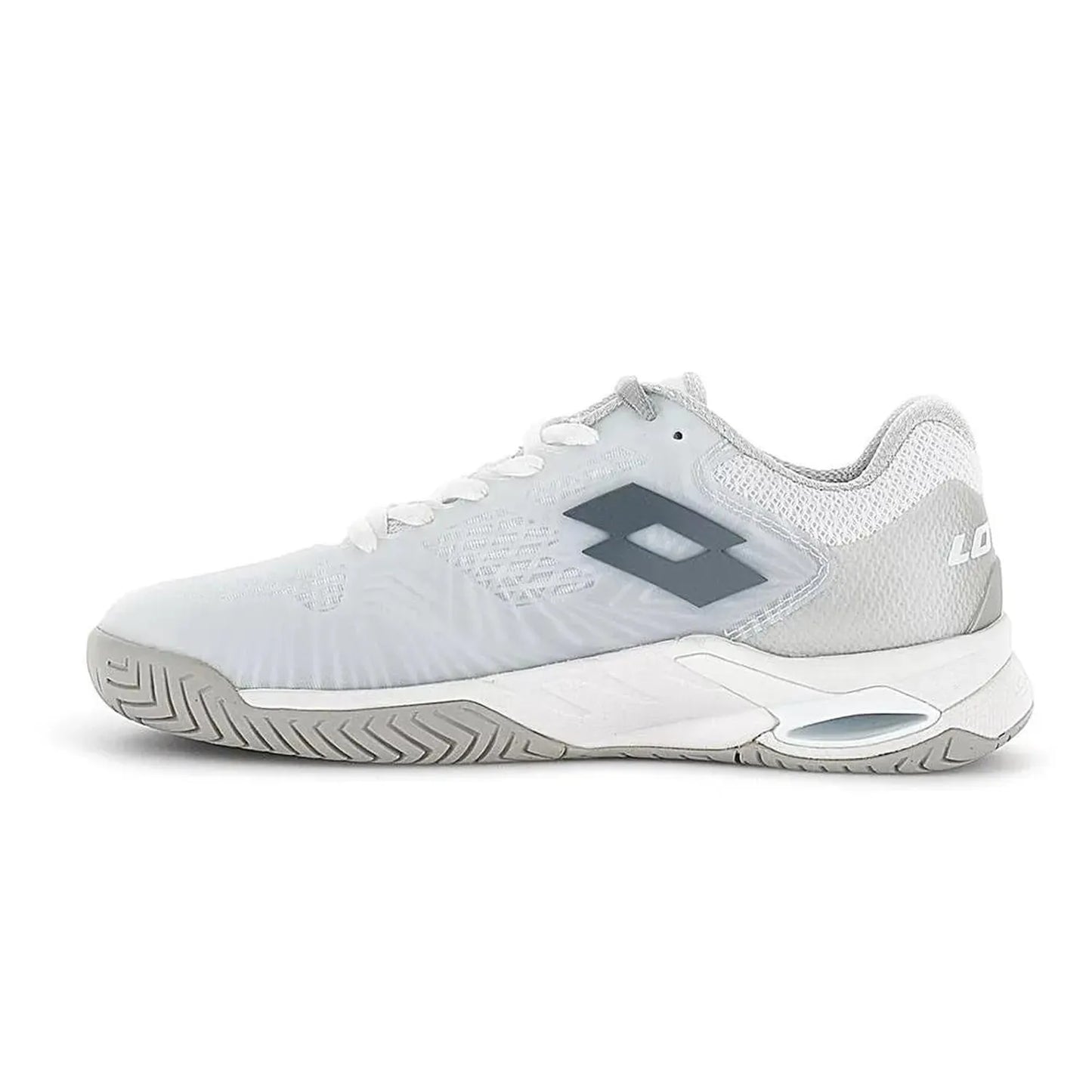 Women's Mirage 100 Speed Tennis Shoes All White and Cool Gray 9c