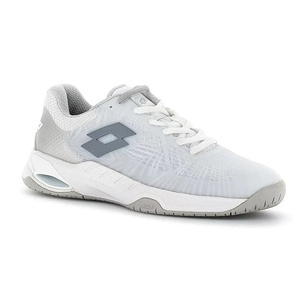Women's Mirage 100 Speed Tennis Shoes All White and Cool Gray 9c
