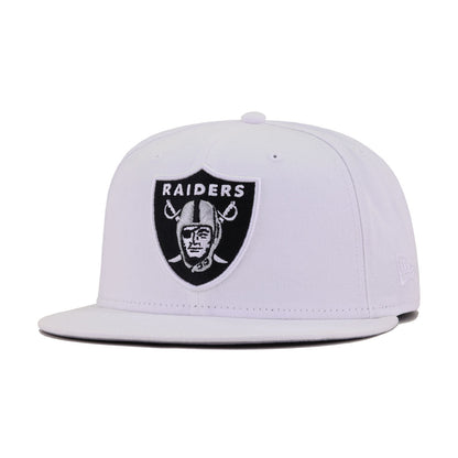 Las Vegas Raiders White New Era 59Fifty Fitted