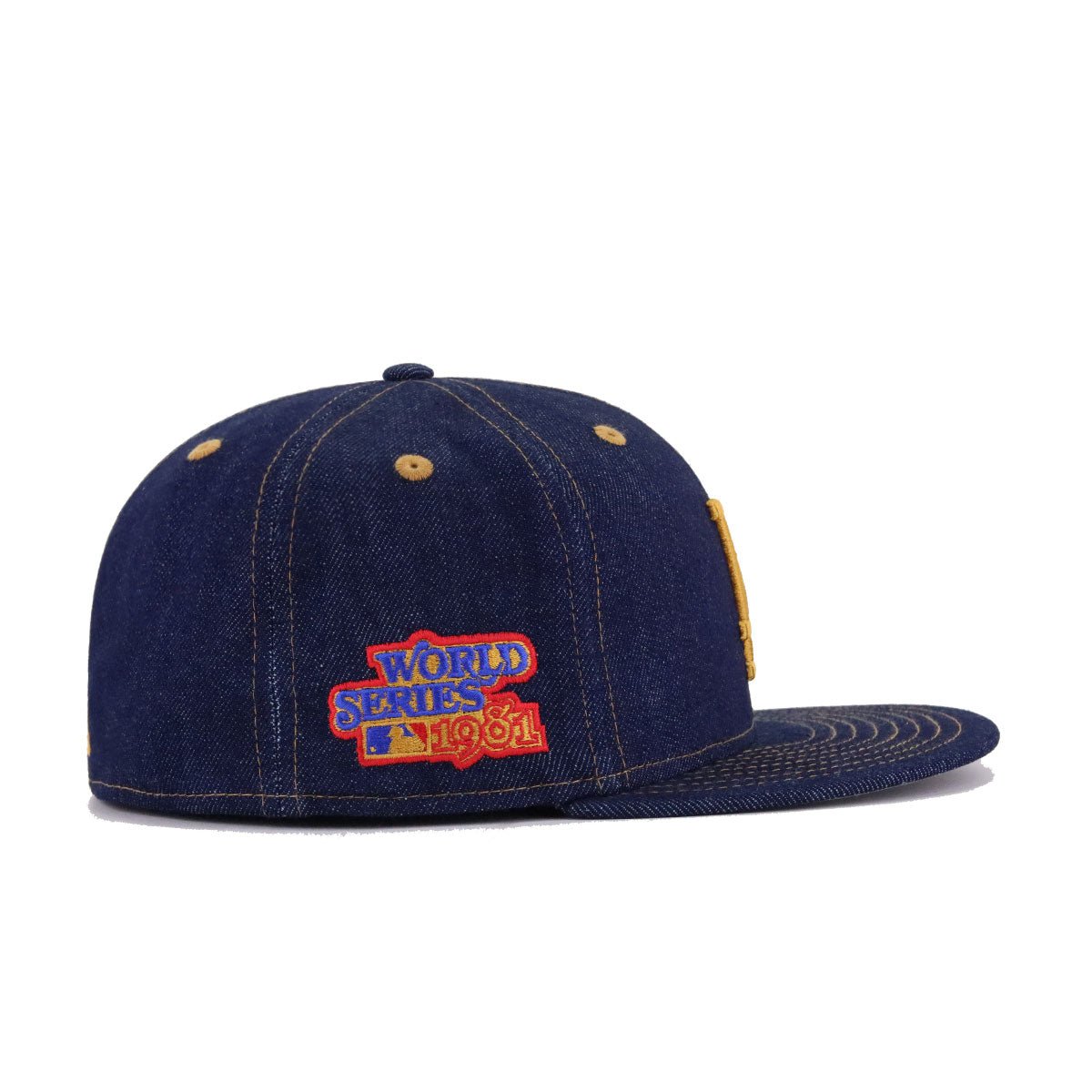 Los Angeles Dodgers Light Navy Denim 1981 World Series New Era 59Fifty Fitted