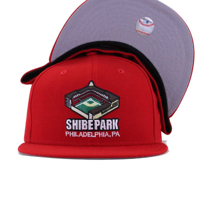 Philadelphia Phillies Scarlet Shibe Park New Era 59Fifty Fitted