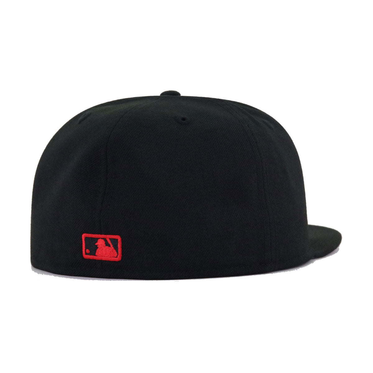 Los Angeles Dodgers Black Radiant Red Logo New Era 59Fifty Fitted