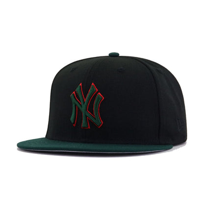 New York Yankees Black Dark Green New Era 59Fifty Fitted