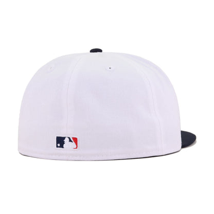 New York Yankees White Navy New Era 59Fifty Fitted