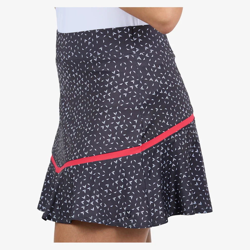 Women's Berry Fusion 14 Inch Tennis Skort Jetset and Berry Red