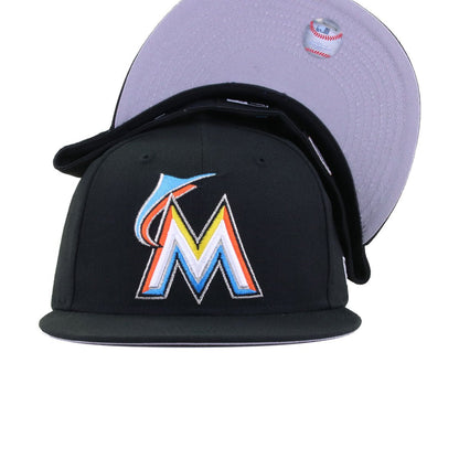 Miami Marlins Black 2012 New Era 59Fifty Fitted