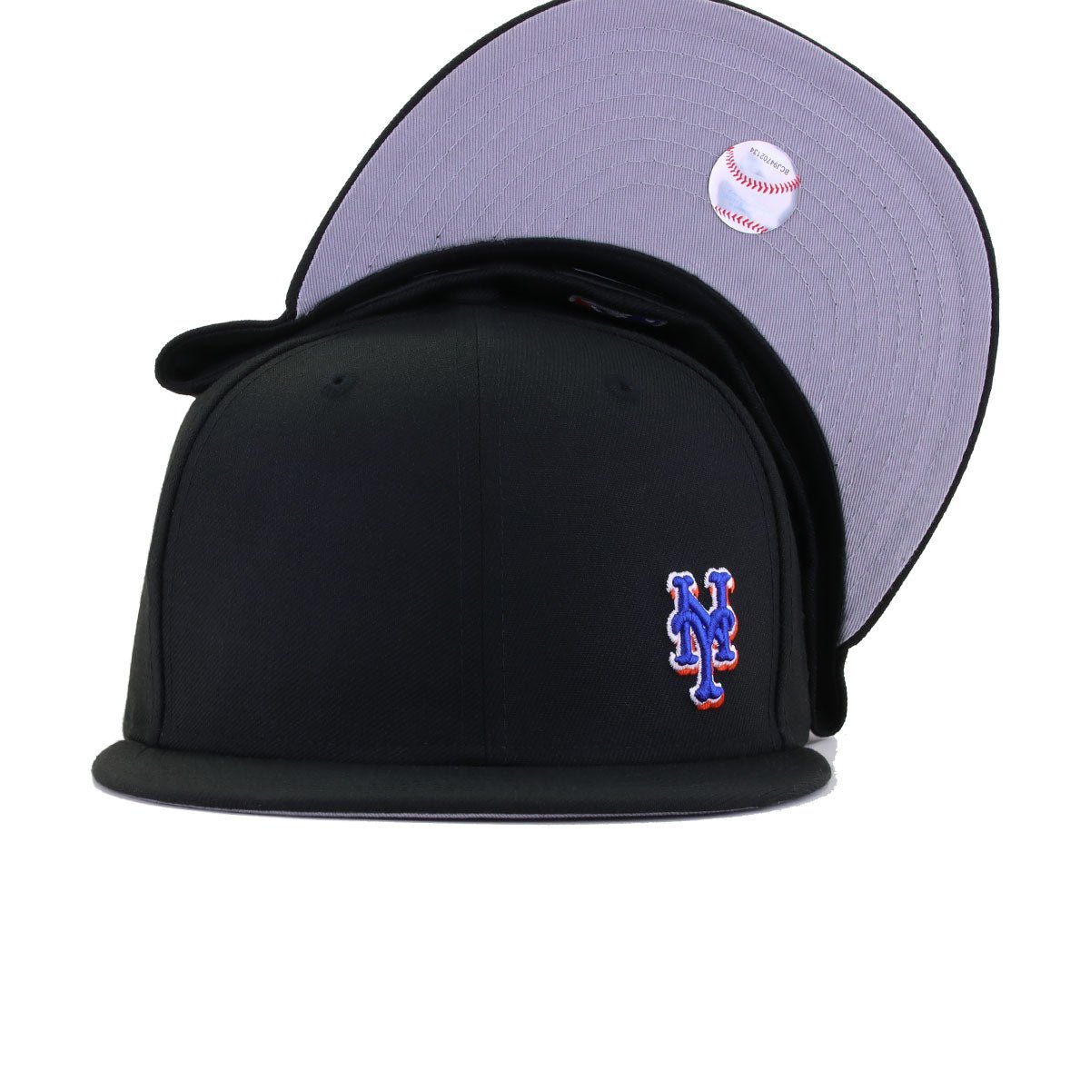 New York Mets Black Flawless New Era 59Fifty Fitted