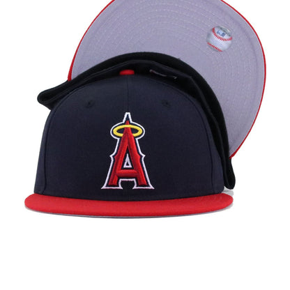 Los Angeles Angels Navy Scarlet 2002 New Era 59Fifty Fitted