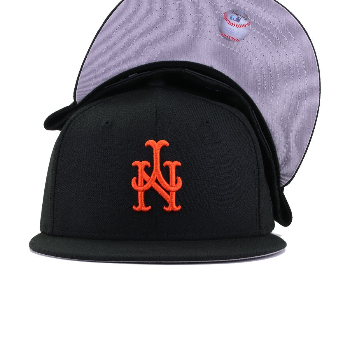 New York Mets Black Upside Down New Era 59Fifty Fitted