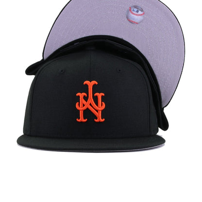 New York Mets Black Upside Down New Era 59Fifty Fitted