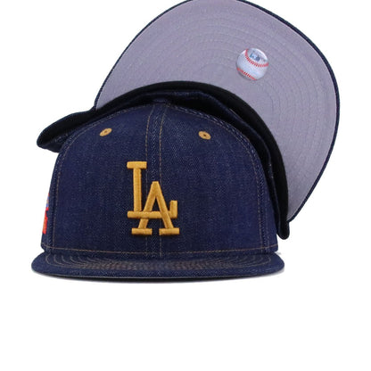 Los Angeles Dodgers Light Navy Denim 1981 World Series New Era 59Fifty Fitted