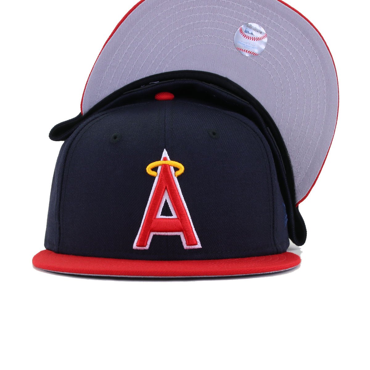 California Angels Navy Scarlet 1972 New Era 59Fifty Fitted
