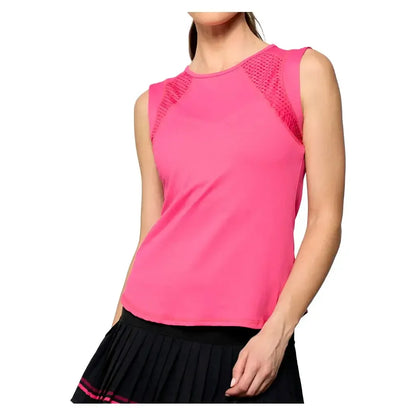 Women's Power Tennis Tank Bright Pink-Apparel-Lija-25A-1597T5BPH25-Tennis Express