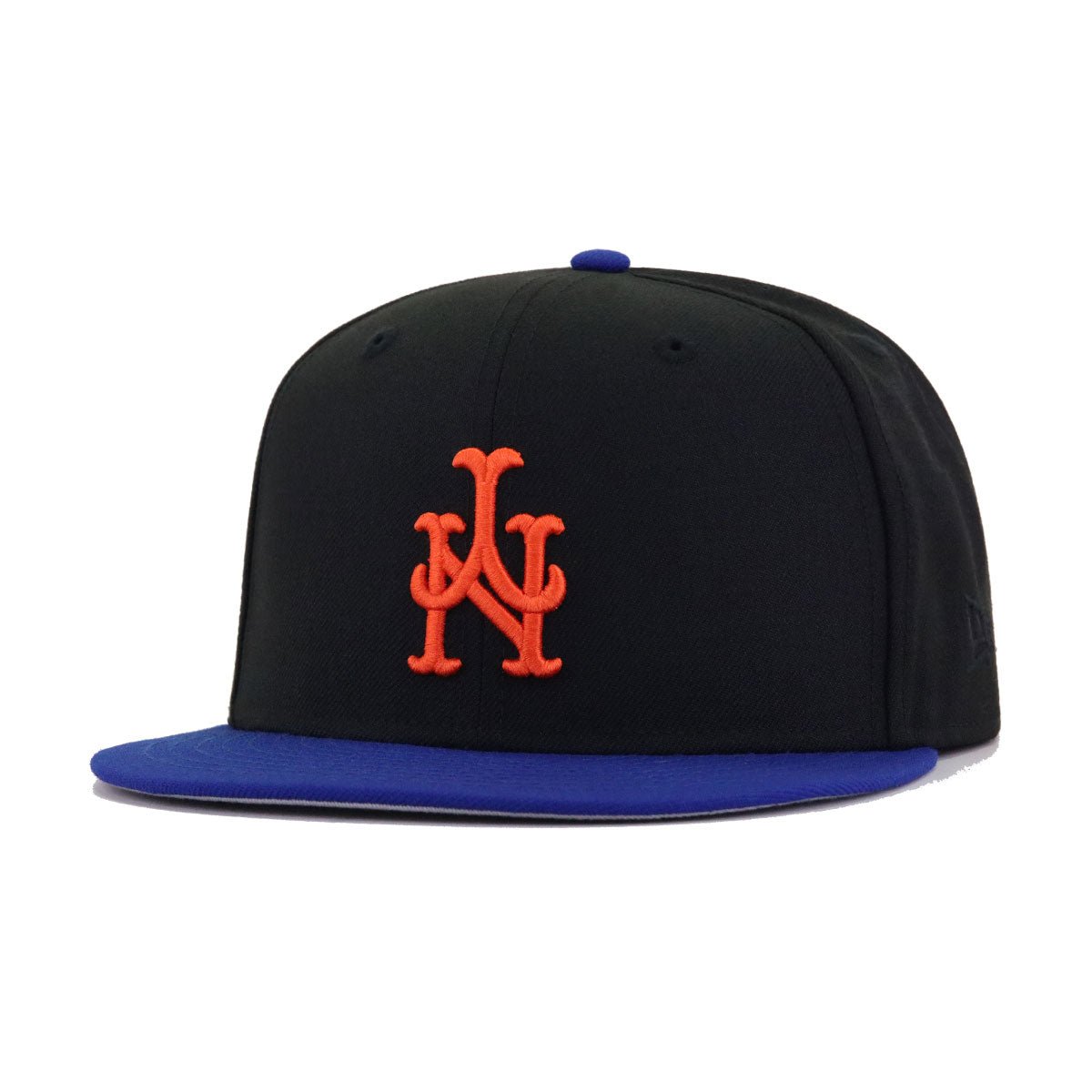 New York Mets Black Light Royal Blue Upside Down New Era 59Fifty Fitted