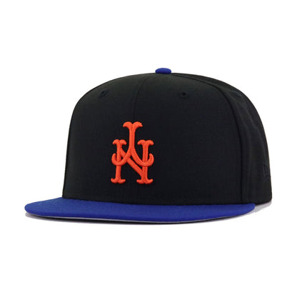 New York Mets Black Light Royal Blue Upside Down New Era 59Fifty Fitted