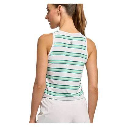 Women's Shift Printed Tennis Tank Everglade Stripe