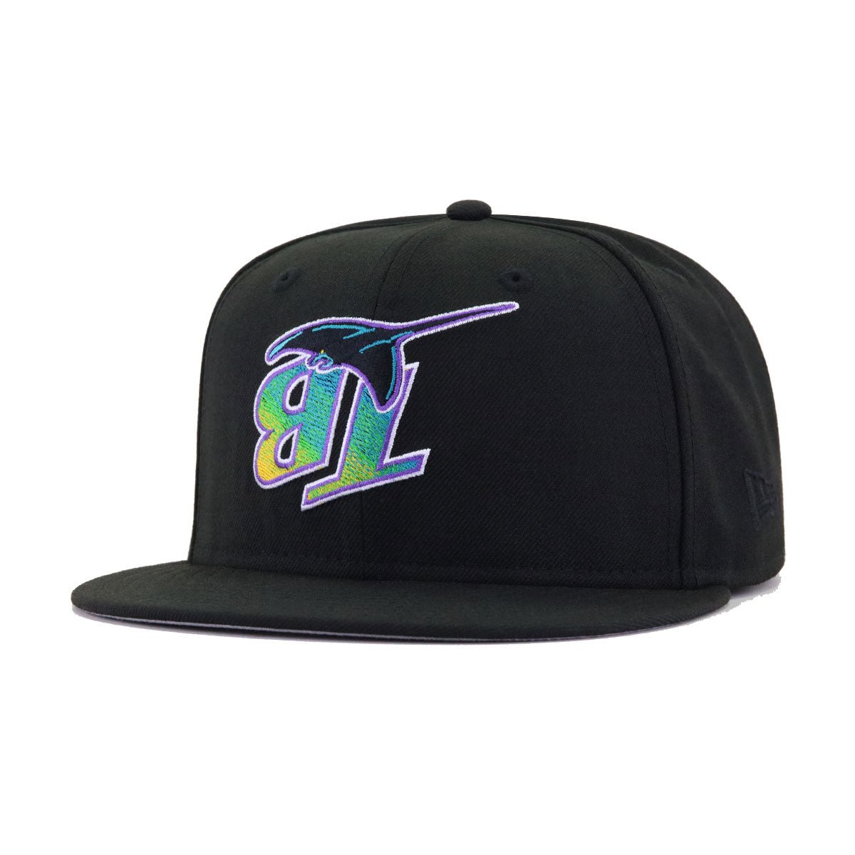 Tampa Bay Rays Black Upside Down New Era 59Fifty Fitted