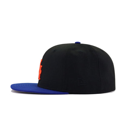 New York Mets Black Light Royal Blue Upside Down New Era 59Fifty Fitted