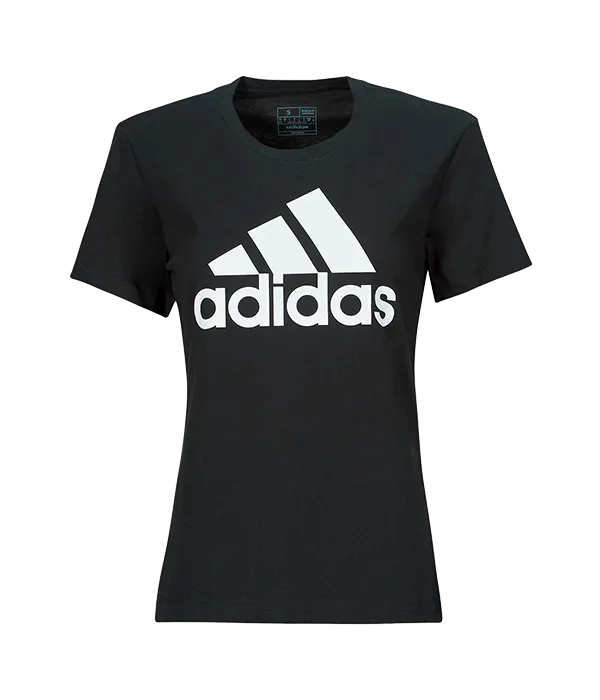 Camiseta Adidas Logo Mujer Negra